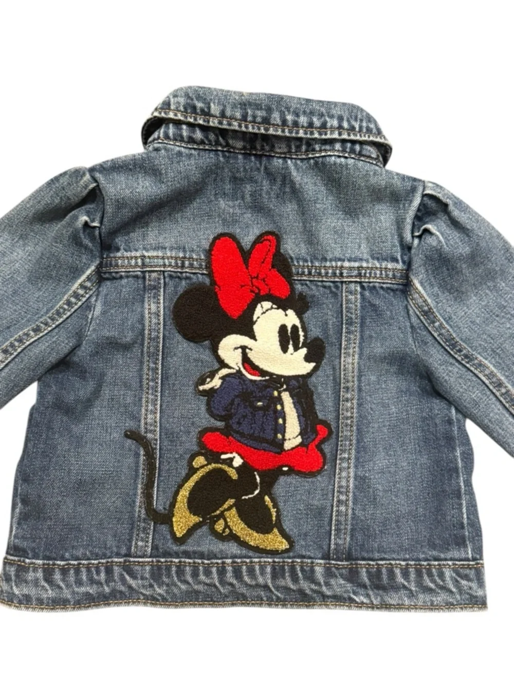 Gap Disney Toddler Girl Minnie‎ Mouse Icon Denim Jacket, Size 3 years Coat Cute